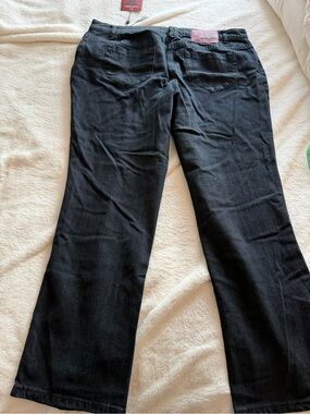 MXM Black Low Rise Skinny Leg Jeans with Red Logo Patch